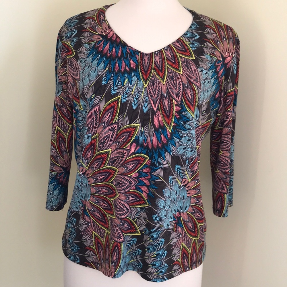 mimi + royce colorful shirt Size Large